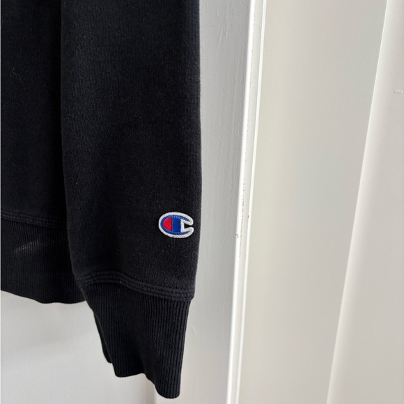 Champion Crewneck Sweatshirt Mens Size Medium Black Pullover Long sleeve - Picture 3 of 7